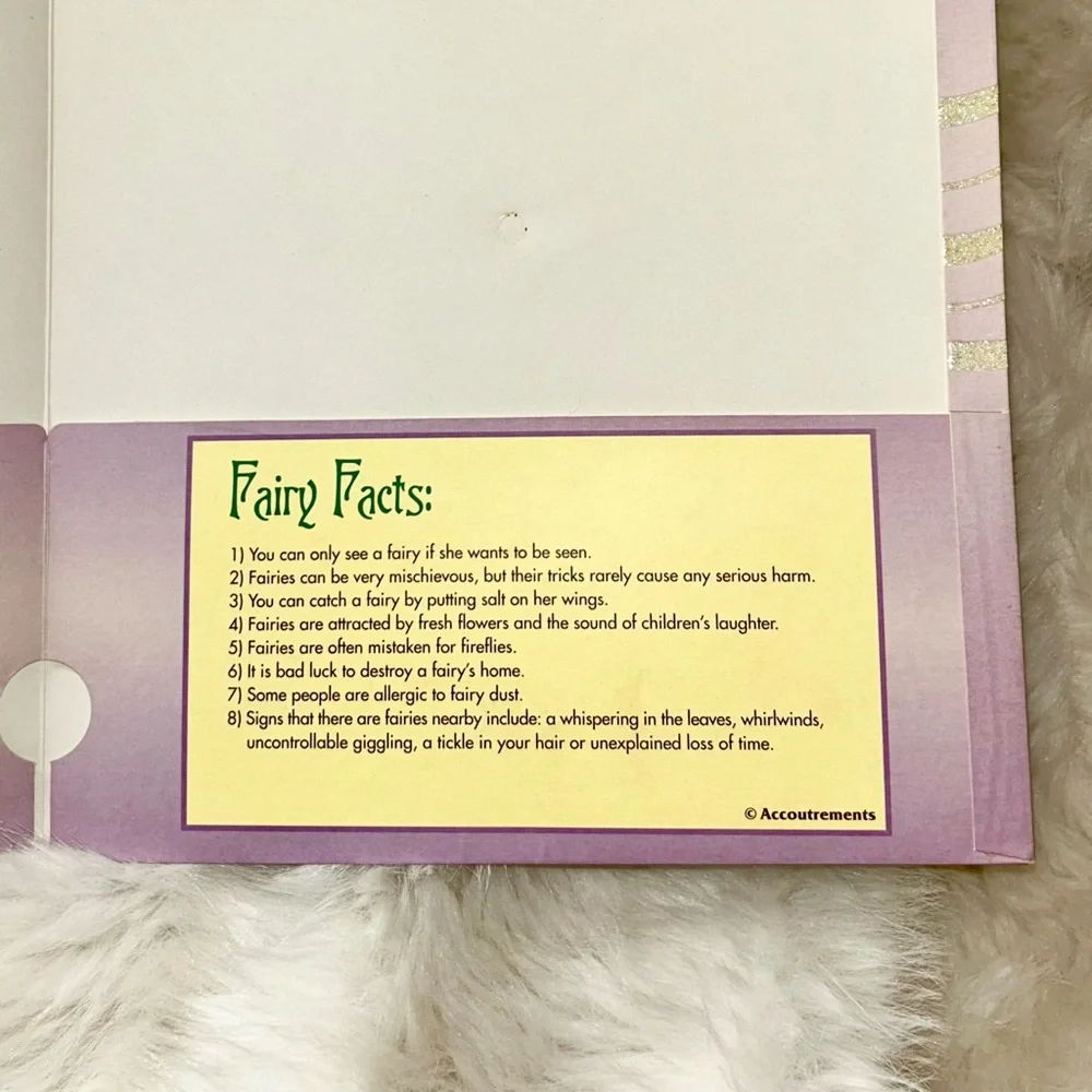 Purple Fairy Spinner Folder Wall Art Game Dainty Decor Rare Y2K Accoutrements